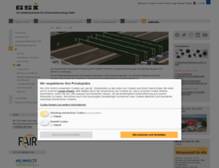 www-aix.gsi.de screenshot