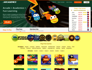 www-dev.arcademics.com screenshot