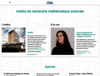 www-irma.u-strasbg.fr screenshot