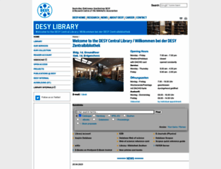 www-library.desy.de screenshot