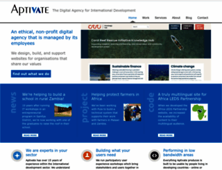 www-new.aptivate.org screenshot