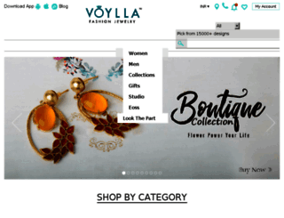 www-qa.voylla.com screenshot