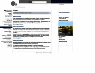www-soft.uni-regensburg.de screenshot