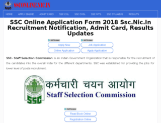 www-ssconline-nic.in screenshot