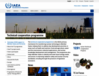 www-tc.iaea.org screenshot