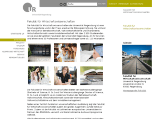 www-wiwi.uni-regensburg.de screenshot