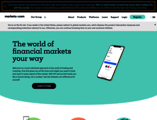 www1.markets.com screenshot