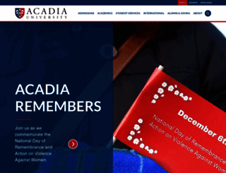 www2.acadiau.ca screenshot