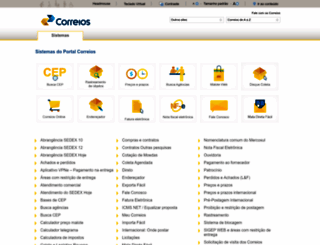 www2.correios.com.br screenshot