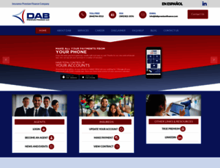 www2.dabpremiumfinance.com screenshot