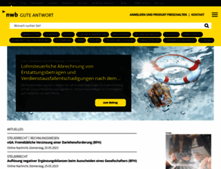 www2.nwb.de screenshot