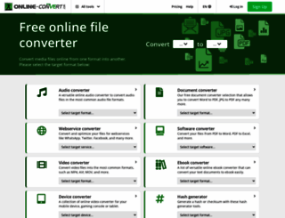 www2.online-convert.com screenshot