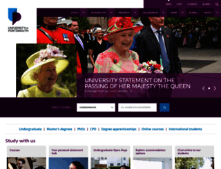 www2.port.ac.uk screenshot
