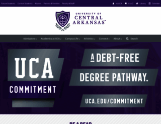 www2.uca.edu screenshot