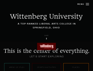 www6.wittenberg.edu screenshot