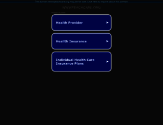 wwwpeachcare.org screenshot