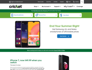 wwwsit1.cricketwireless.com screenshot