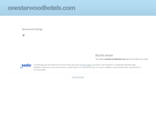 wwww.onestarwoodhotels.com screenshot
