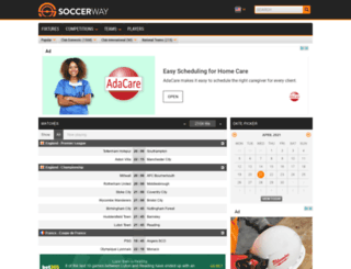 wwww.soccerway.mobi screenshot