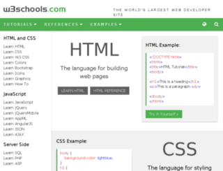 Access wwww.w3schools.com. W3Schools Online Web Tutorials