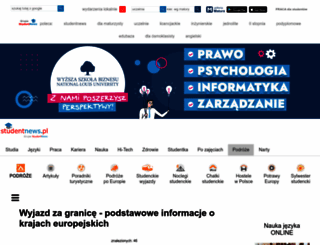 wyjazdy.studentnews.pl screenshot