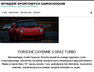 wynajemsportowychsamochodow.pl screenshot