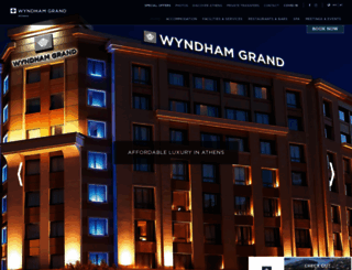 wyndhamgrandathens.com screenshot