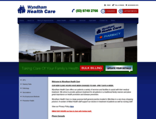 wyndhamhealthcare.com.au screenshot