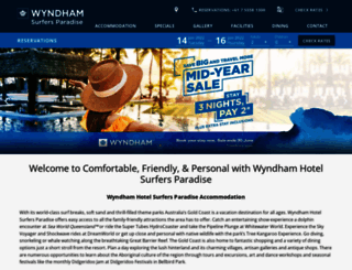 wyndhamsurfersparadise.com screenshot
