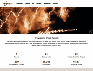 wynnresorts.com screenshot
