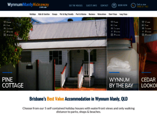 wynnummanlyhideaway.com.au screenshot