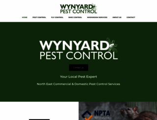 wynyardpestcontrol.co.uk screenshot