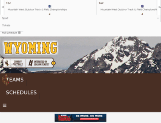 wyomingathletics.collegesports.com screenshot