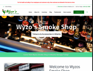 wyzossmokeshop.com screenshot