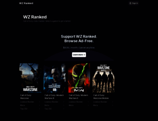 wzranked.com screenshot