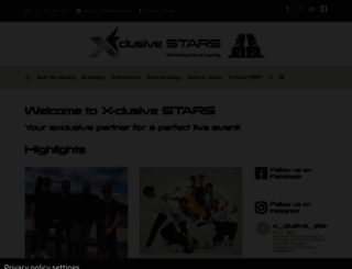 x-clusivestars.com screenshot
