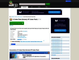 x-codec-pack.soft32.com screenshot