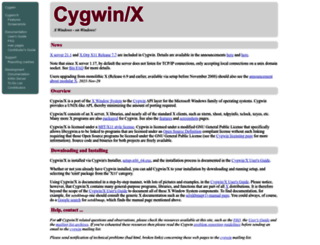 x.cygwin.com screenshot