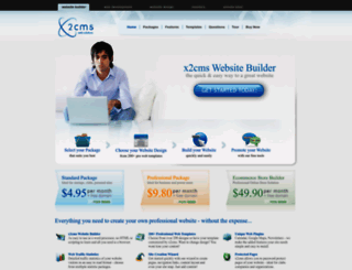 x2cms.com screenshot