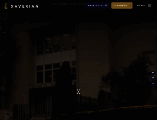 xaverian.org screenshot