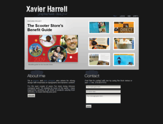 xavierharrell.com screenshot