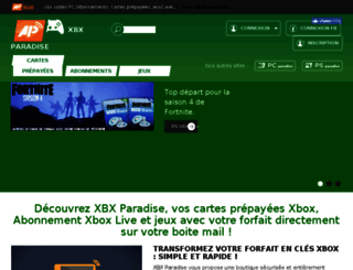 xbxparadise.fr screenshot