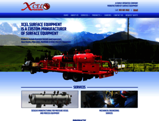 xcelsurfaceequipment.com screenshot