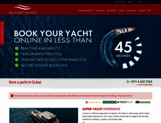 xclusiveyachts.com screenshot