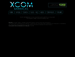 xcombarracks.com screenshot