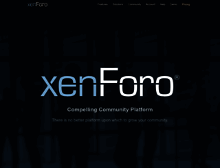 xenforo.com screenshot