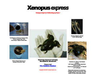 xenopus.com screenshot