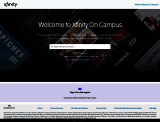xfinityoncampus.com screenshot