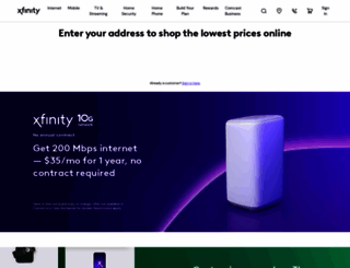xfinityonline.com screenshot