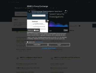 xforce.ibmcloud.com screenshot
